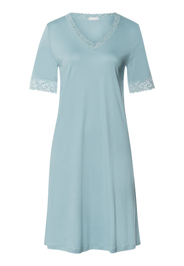 Moments Short Sleeve Nightgown 100cm | Tourmaline Blue 77040-2712